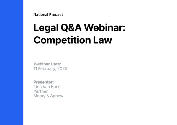 Legal Q&A Webinar: Competition Law